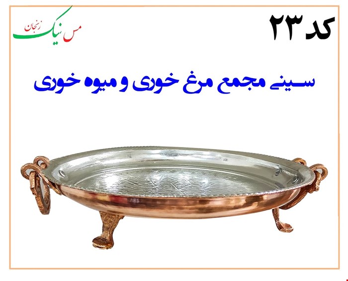 سینی مجمع میوه خوری و مرغ خوری (سایز 1)