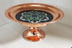 شیرینی خوری طرح دار پایه بلند (سایز کوچک)